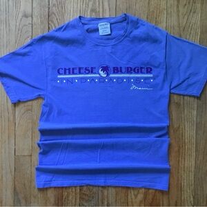 Vintage Cheeseburger in Paradise Graphic Tee - Purple by Comfort Colors